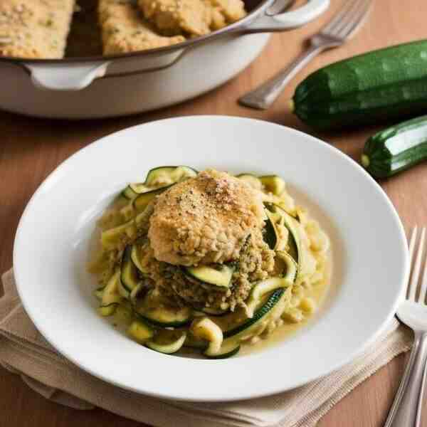 Фрикасе из цуккини и курицы